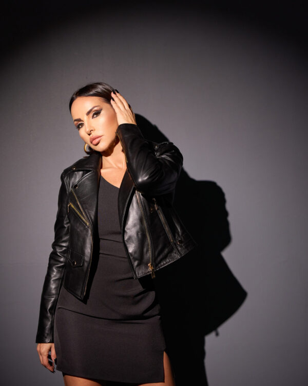 Charly Biker Black trendi kožna jakna