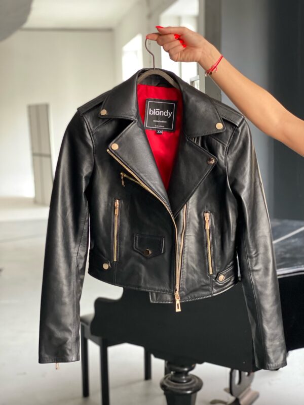Charly Biker Black trendi kožna jakna