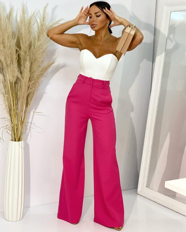 Ingrid Dragon Fruit zvonaste pantalone