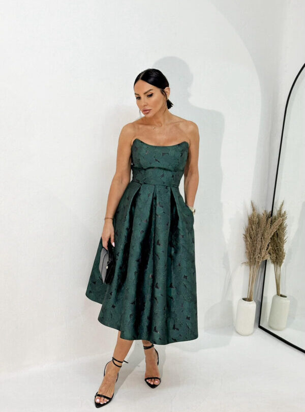 Rafaella Emerald korset haljina od brokata