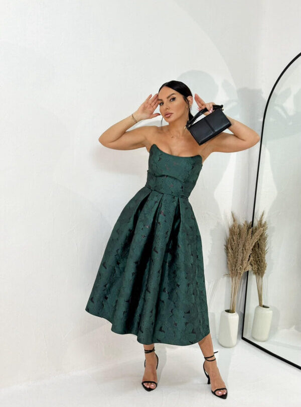 Rafaella Emerald korset haljina od brokata