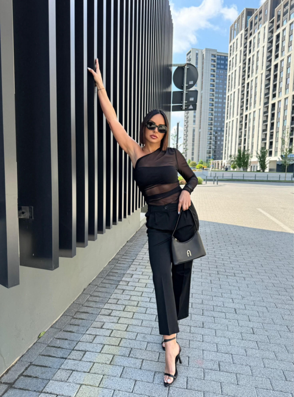 Zita Black trendi cigaret pantalone