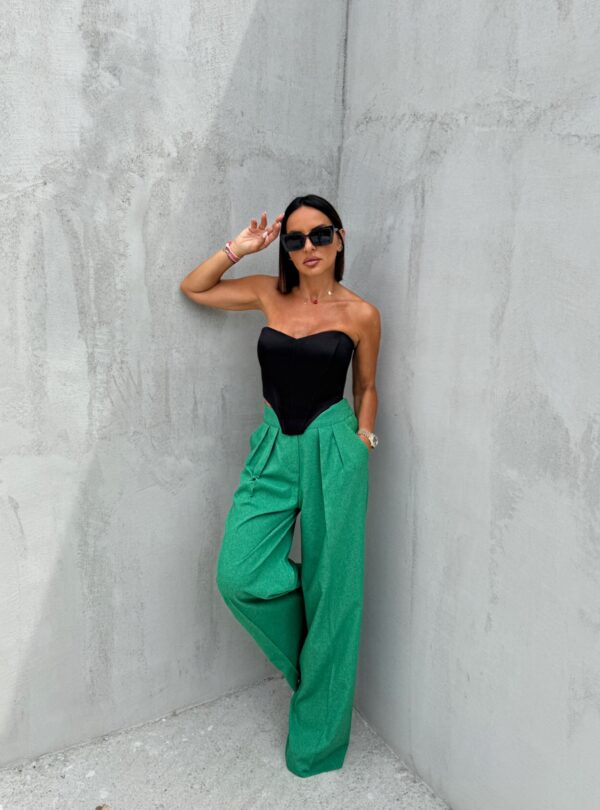 Crni trendi satenski korset