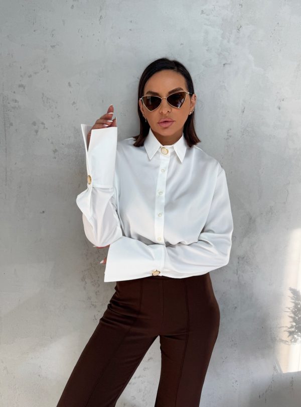 Silvia White košulja visokih manžetni