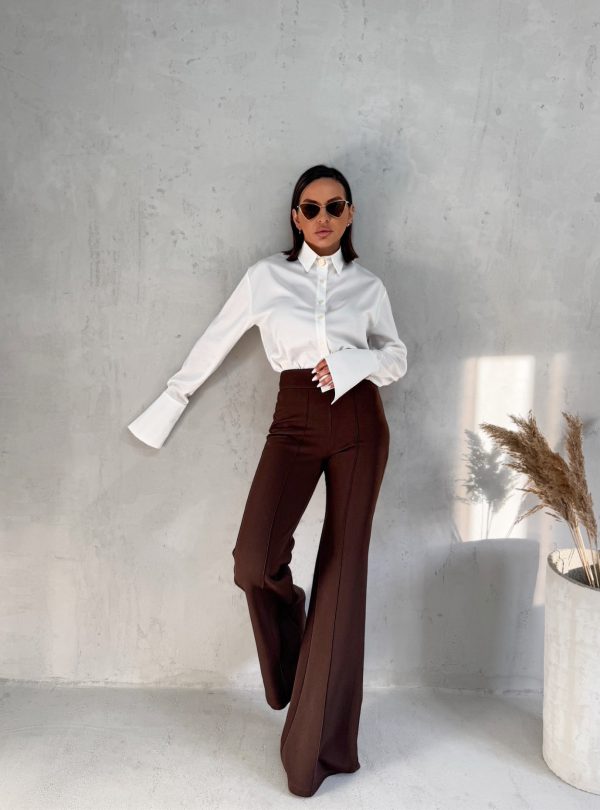 Silvia White košulja visokih manžetni