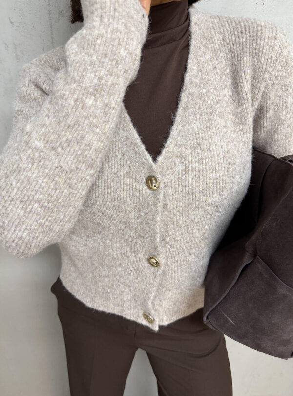 ABIGAIL GREIGE džemper na kopčanje