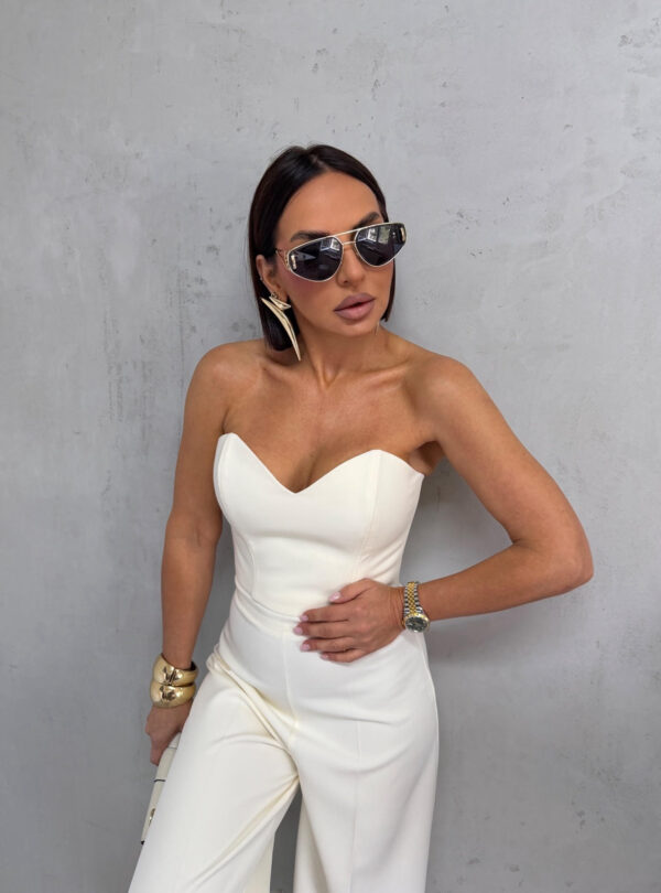 Beli korset top sa tračicama na vezivanje